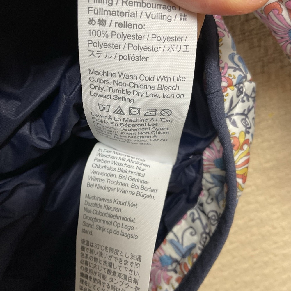 J CREW LIBERTY Quilted Puffer Jacket In Floral Print with PrimaLoft Size‎ 16 - Picture 9 of 10
